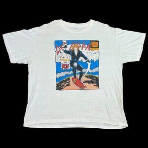 Sportswear Vintage 80s Def Leppard‎ Hysteria Band Tour Shirt Adult XL
